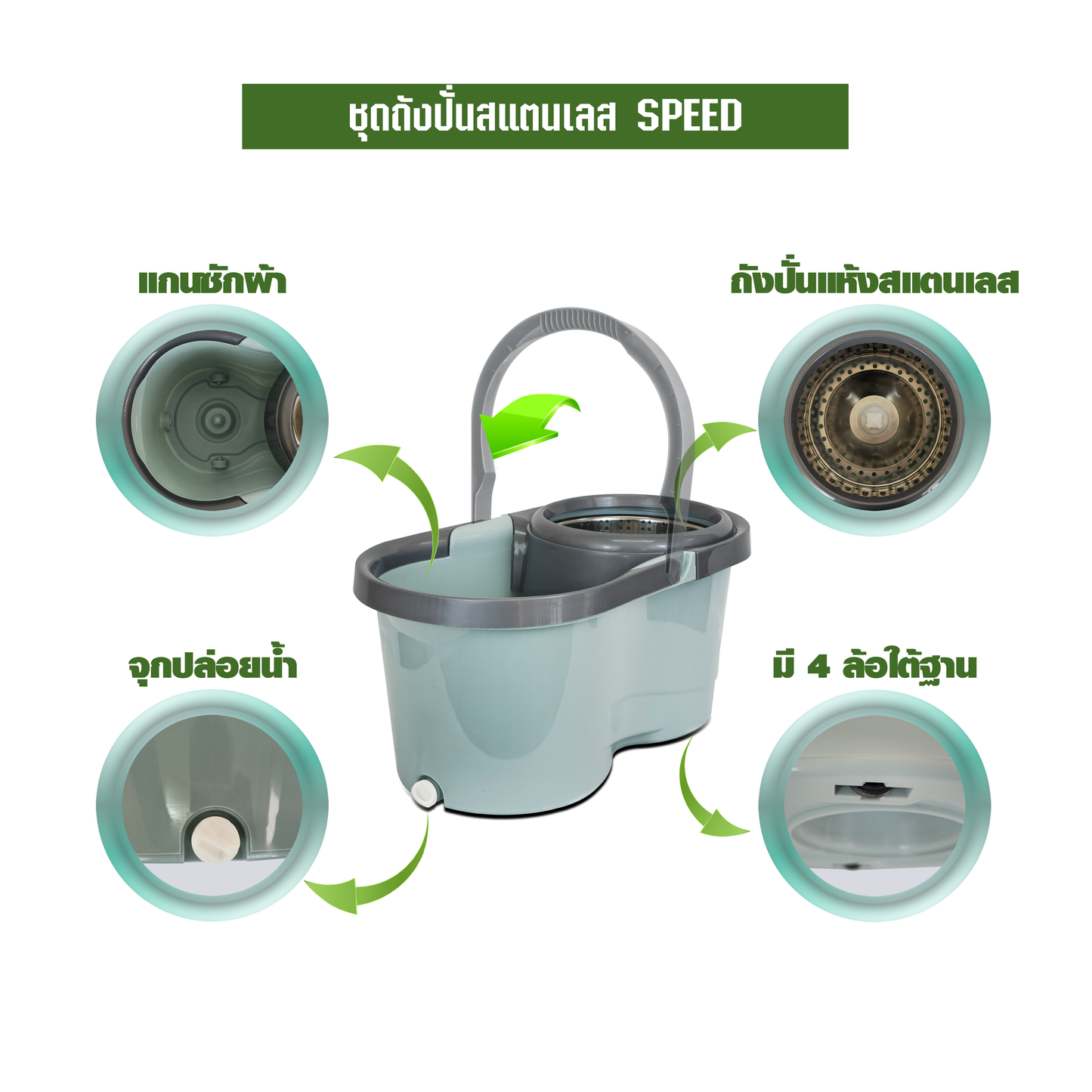 ชุดถังปั่นสแตนเลส SPEED
