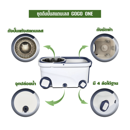ชุดถังปั่นสแตนเลส GOGOONE