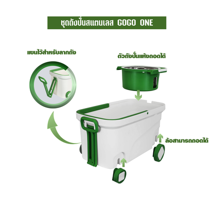 ชุดถังปั่นสแตนเลส GOGOONE